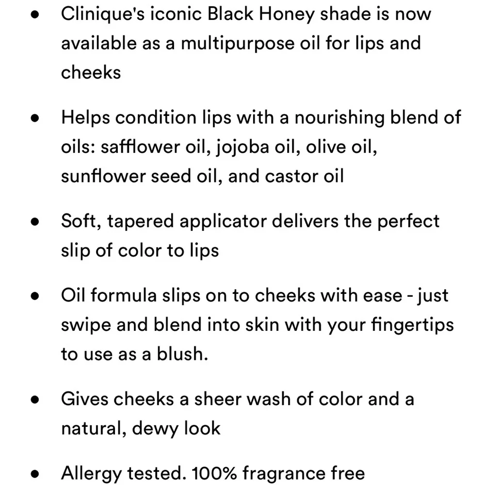 Clinique Pop Lip + Cheek Oil “Black Honey”